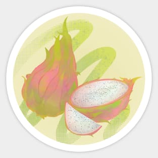 Dragonfruit Illustration Sticker